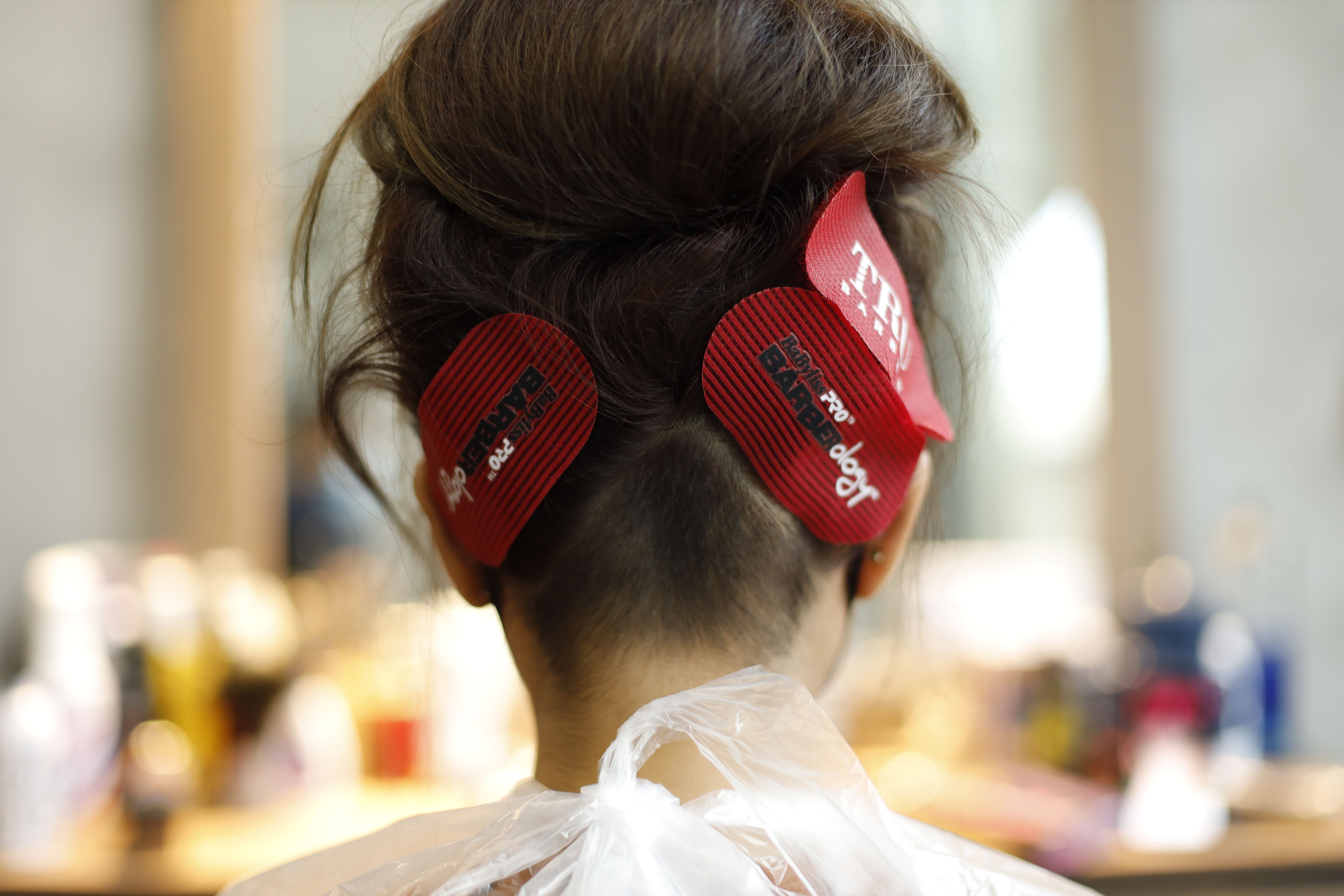 Bridal styling result - elegant updo