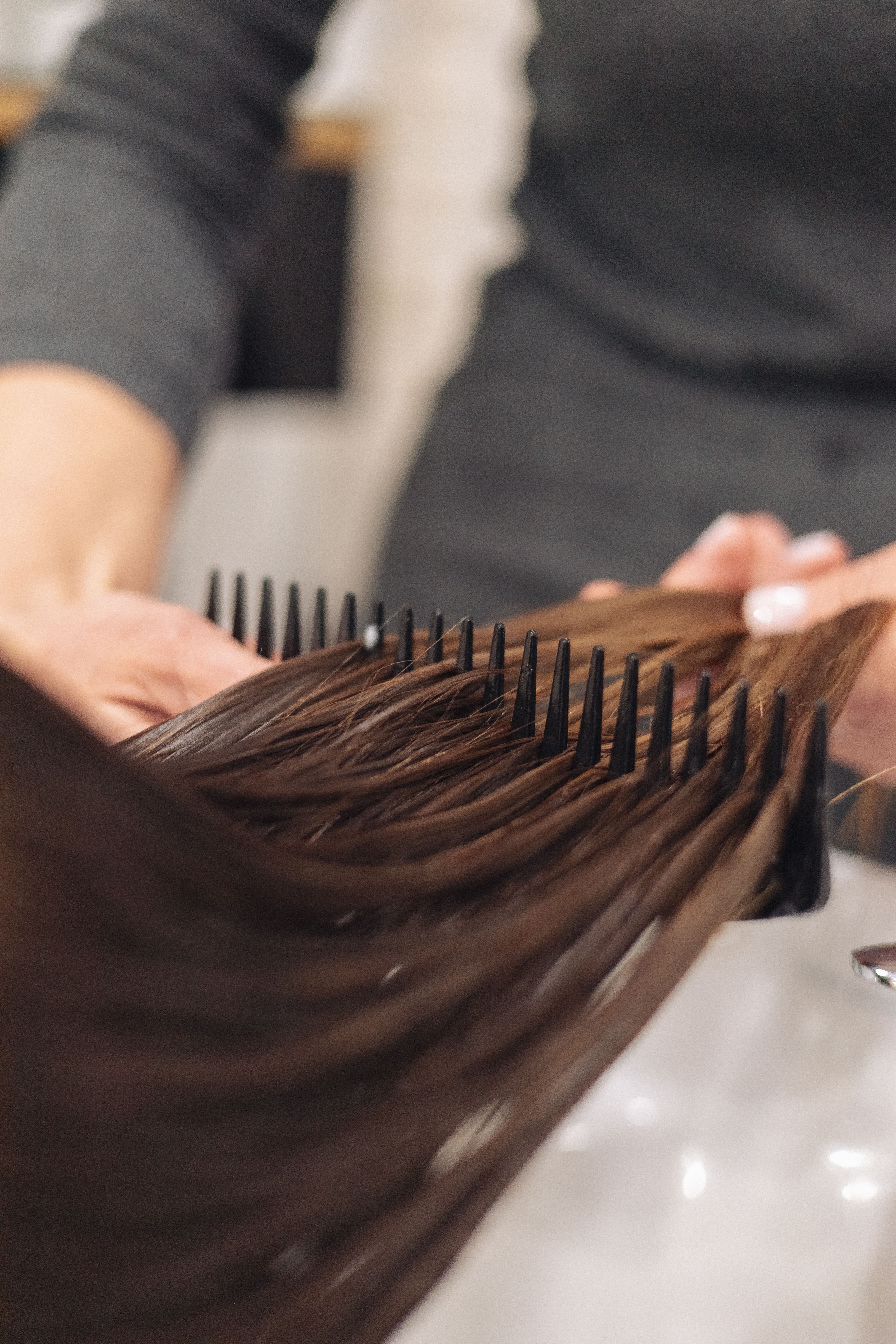 Balayage result - natural highlights